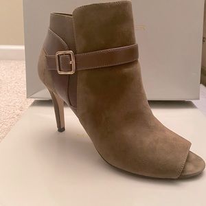 Marc Fisher Suede Brown Heels Open Toe